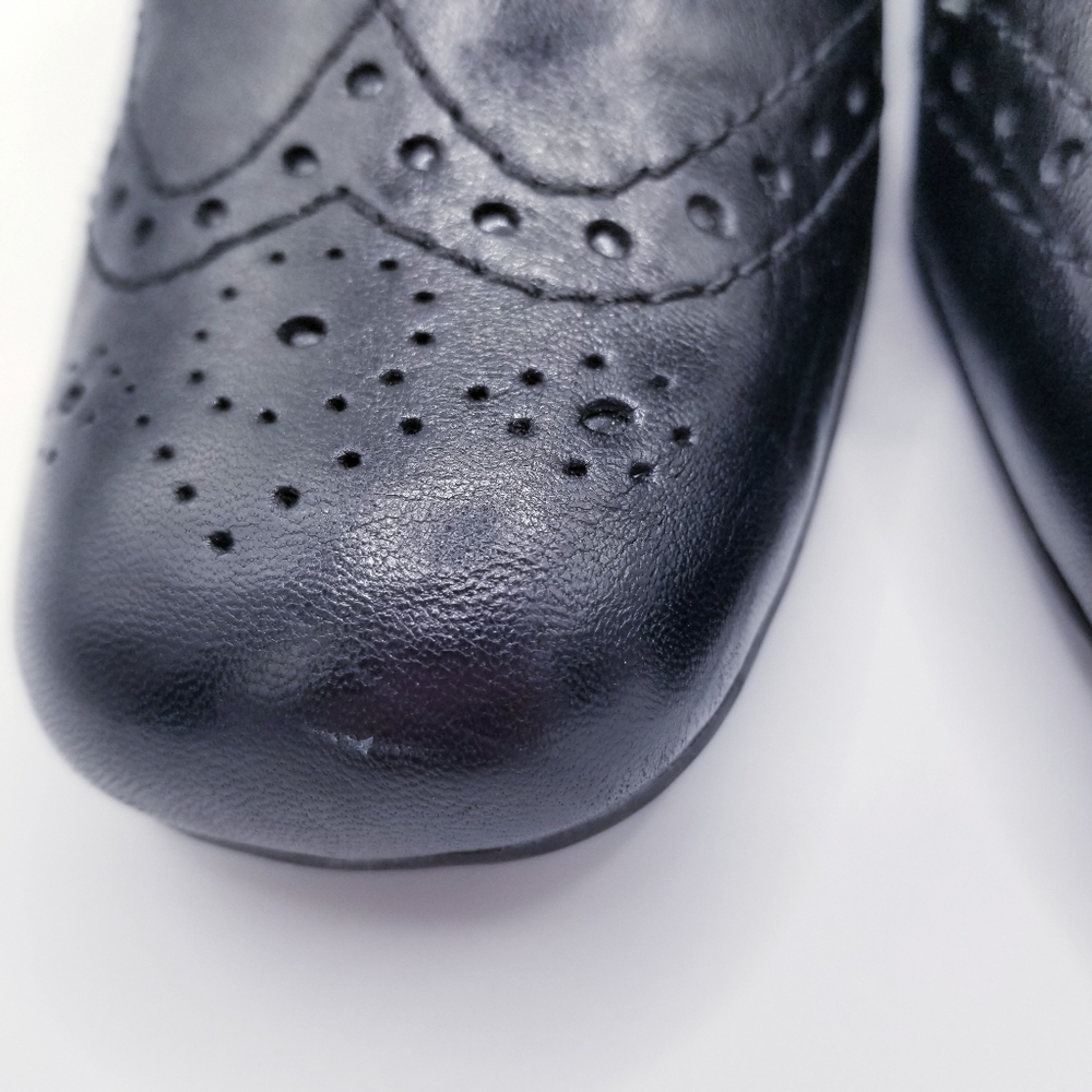 Franco Sarto Devote Black Block Heel Shoes 9.5 - Picture 12 of 13